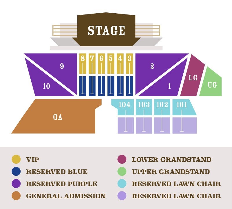 Upper & Lower Grandstand Seating