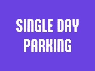2026 Single Day Parking