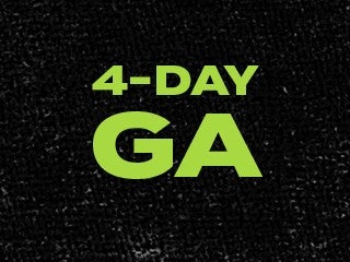 Weekend 4-Day General Admission