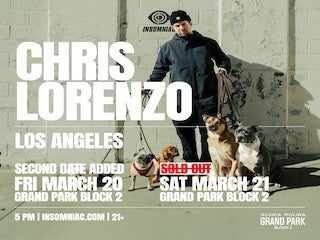 Chris Lorenzo at Grand Park - 2ND SHOW ADDED
