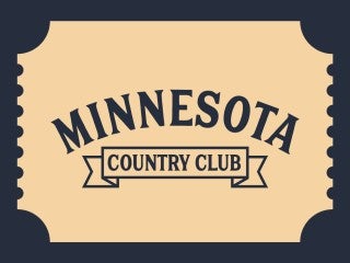 2026 Official Minnesota Country Club Souvenir Ticket 