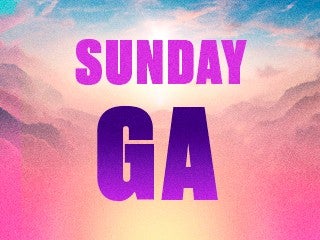 2026 Into The Horizon - Sunday General Admission