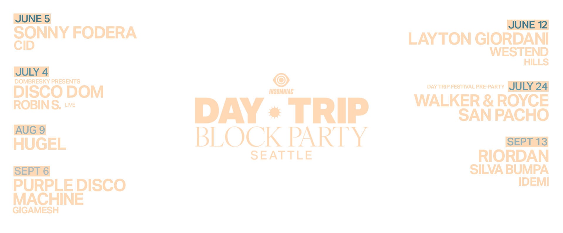 Day Trip Seattle Block Party Series